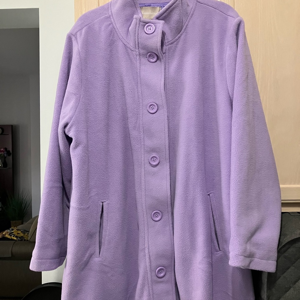 Women's Lilac Fleece Swing Jacket Size 22-24.  $26